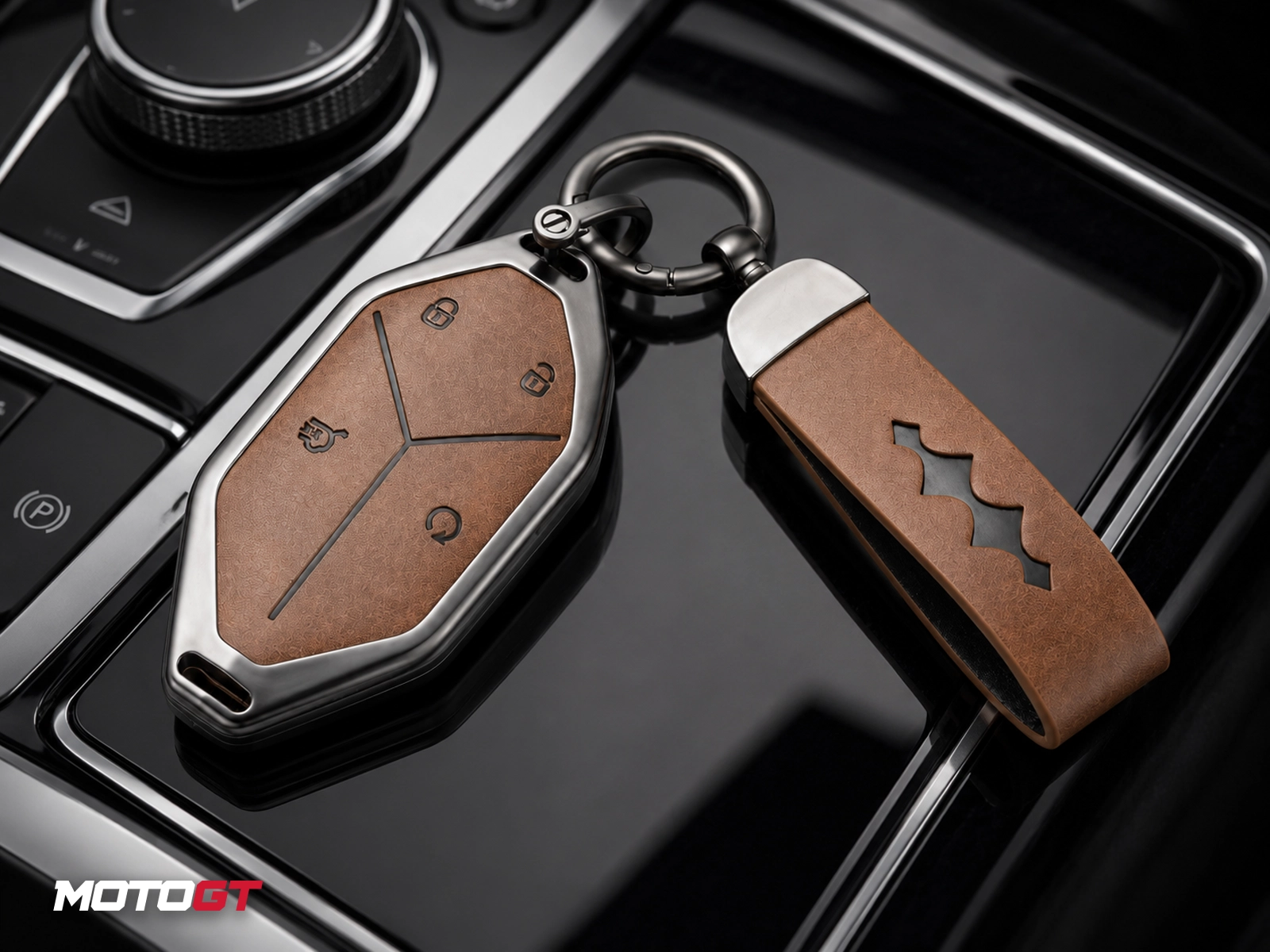 LEOPARD 8 Brown Key Case Cover